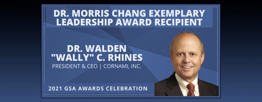 Congratulations to our CEO, Dr. Walden “Wally” C. Rhines for this prestigious award.